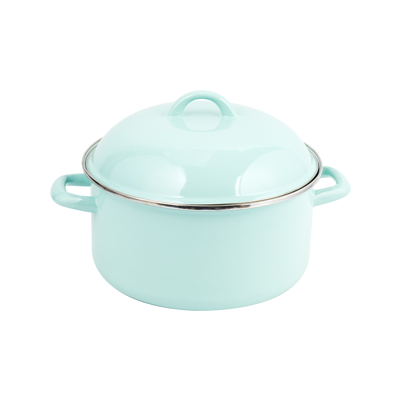 Stockpot thẳng tay hai tay của men răng Stockpot thẳng tay hai tay của men răng