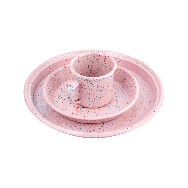 Bộ trà men hoa châu Âu